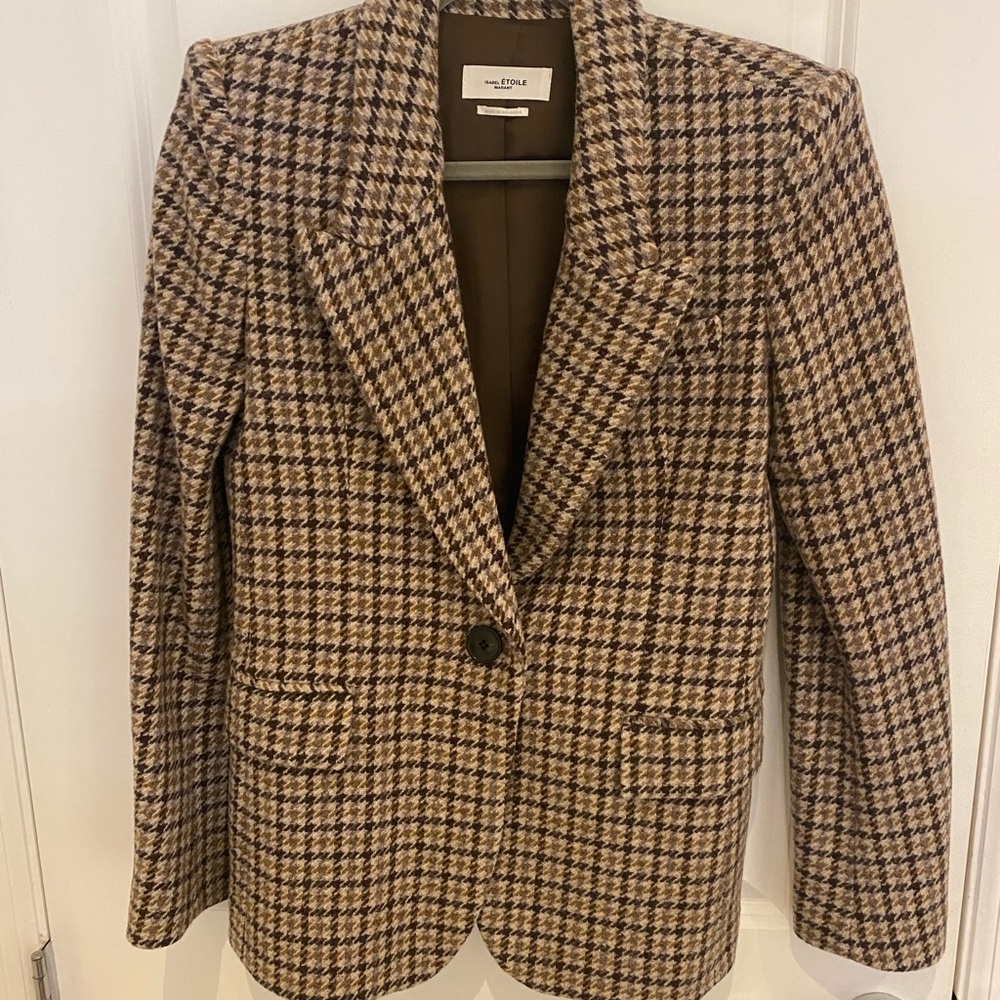 Isabel Marant - Kaito Houndstooth Wool Blazer